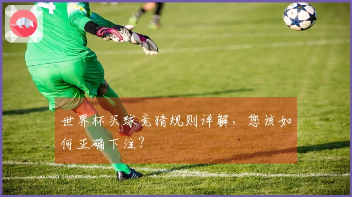 世界杯买球竞猜规则详解，您该如何正确下注？